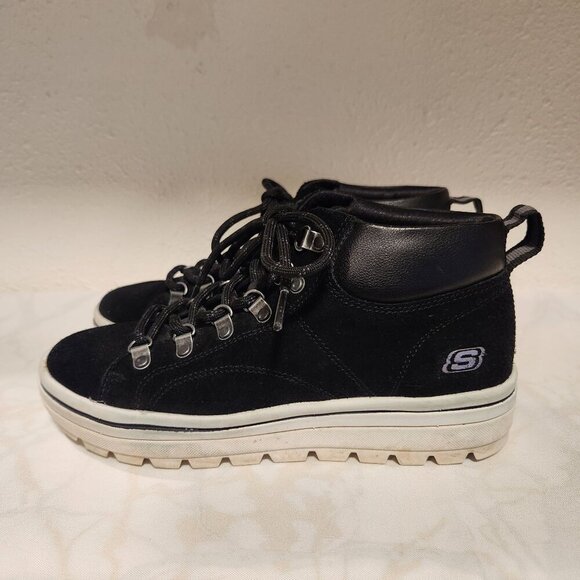 Sketchers Street Cleat 2 - HAUTE Hikes‎ Women's 7.5 Lace Up High Top Boots - Picture 4 of 8